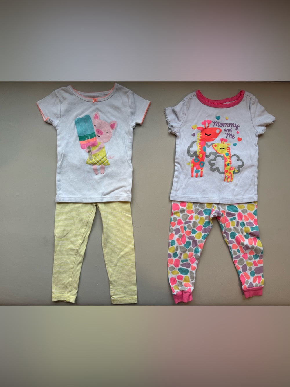 Toddler Girls’ 2-Piece Pajama Sets – Colorful & Cute